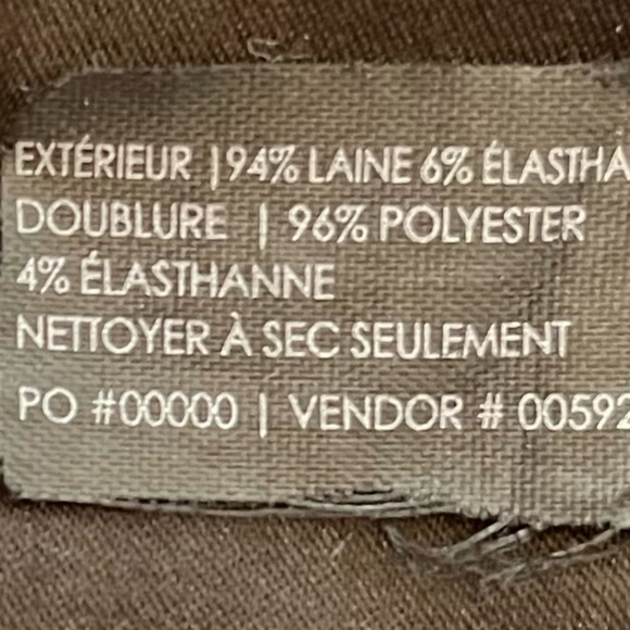 Club Monaco Black Wool Midi skirt Quiet luxury neutral office wear Style00300747 - Picture 5 of 12